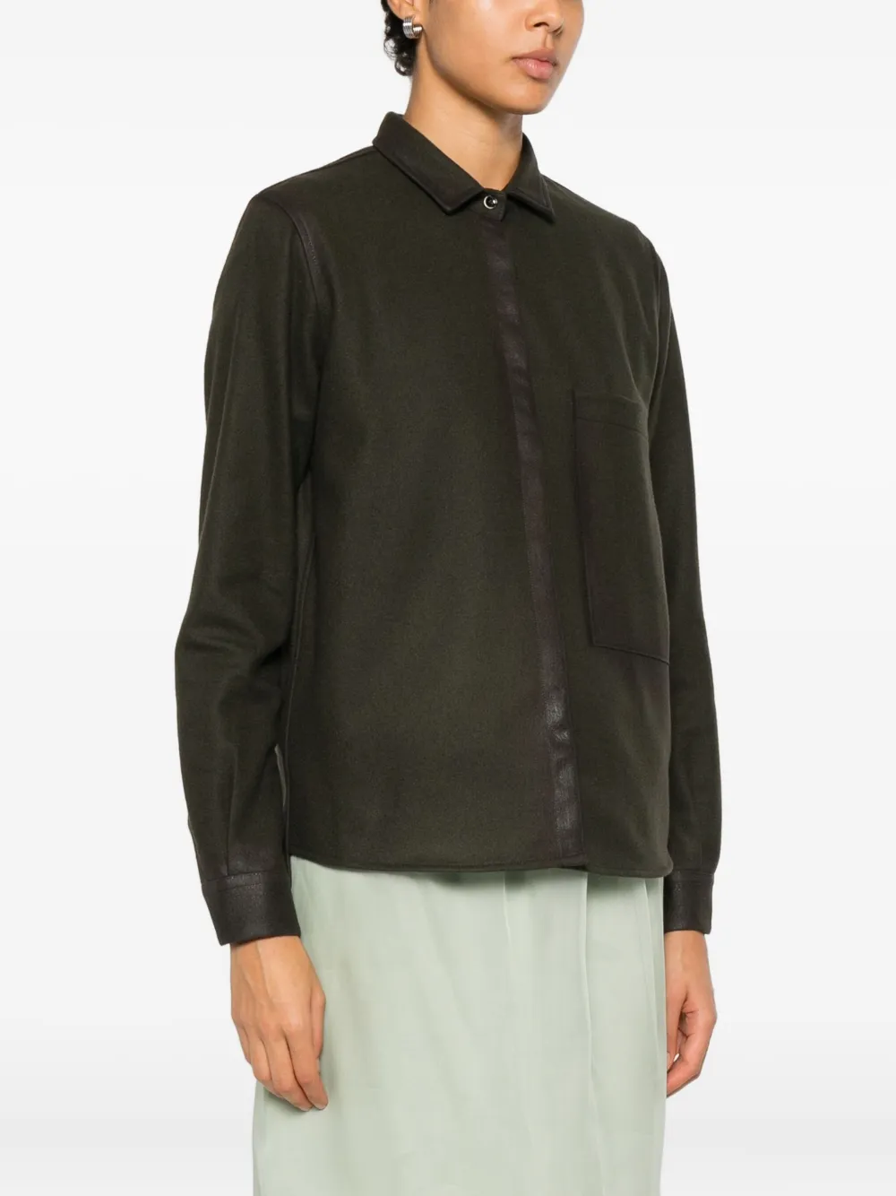 Nine In The Morning Long-sleeve Shirt In Green