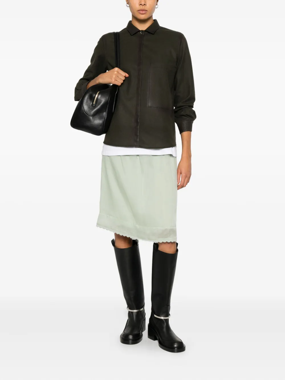 Nine In The Morning Long-sleeve Shirt In Green