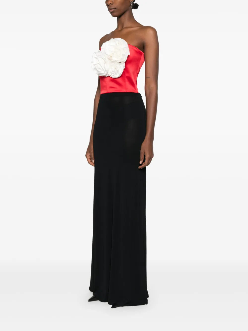  Rhizome Bloom Corset Top - Red 