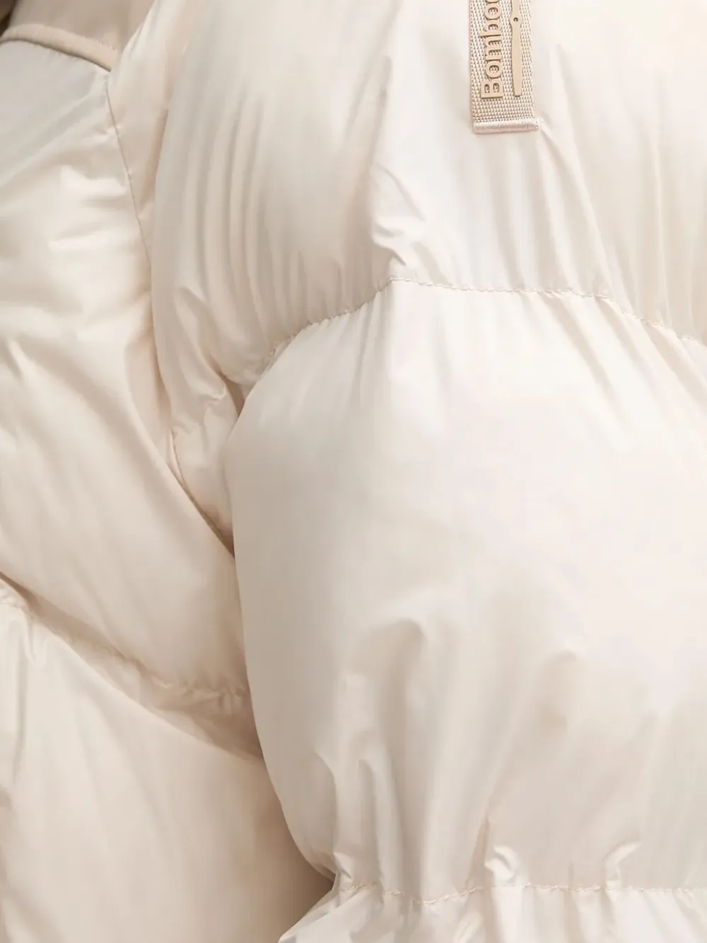 bomboogie Nagoja jack met capuchon en vlakken Beige