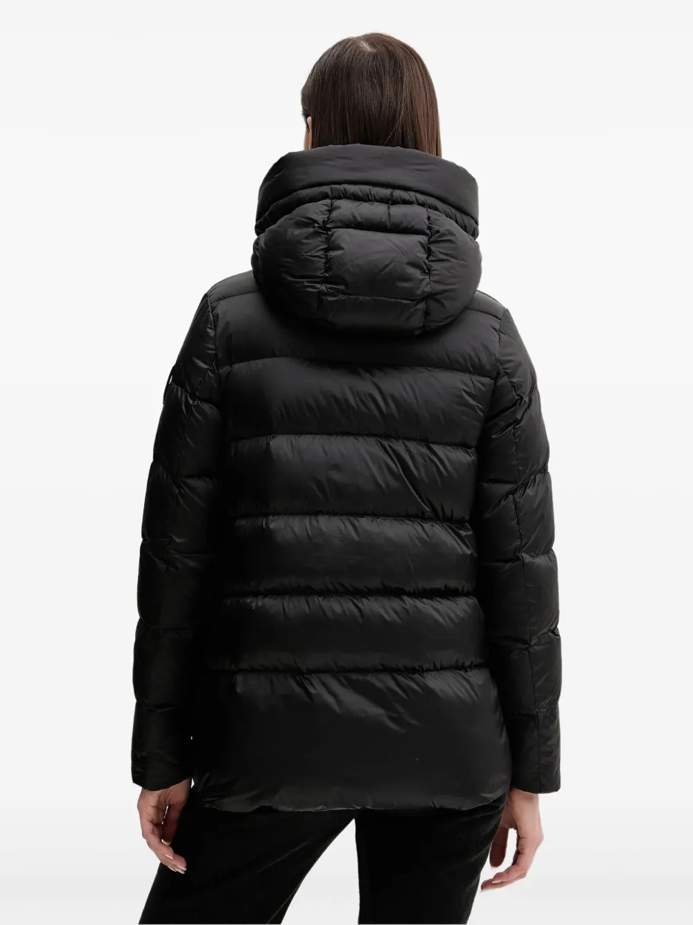 bomboogie Rome gewatteerd jack met capuchon Zwart