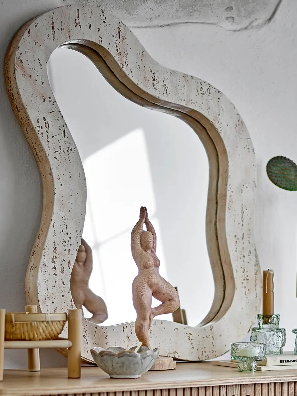 BLOOMINGVILLE Meg wall mirror - Beige