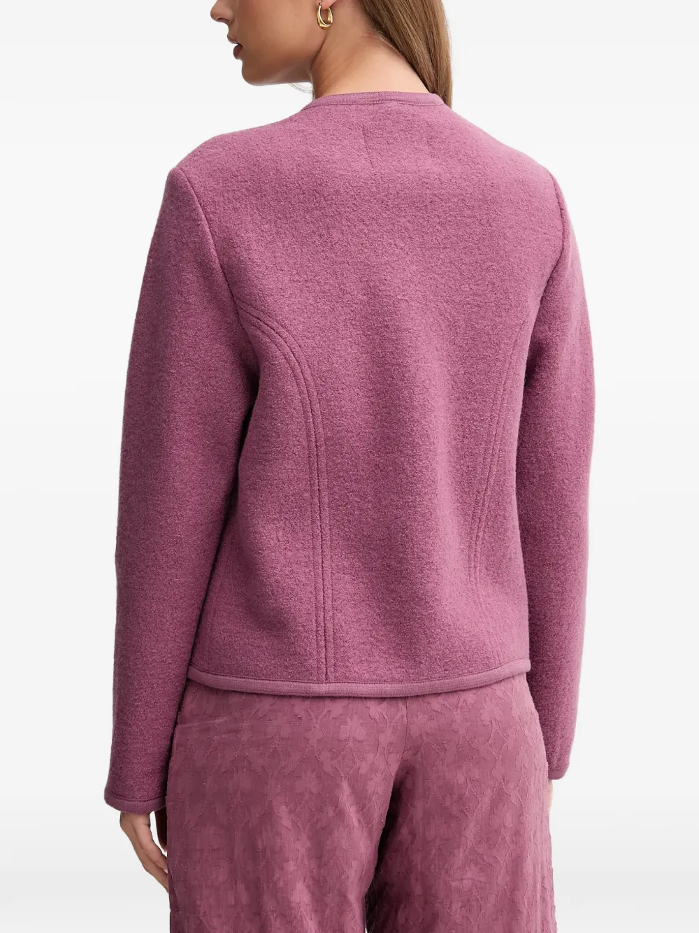  Hoss Intropia Heart-embellished Button-down Jacket - Purple 