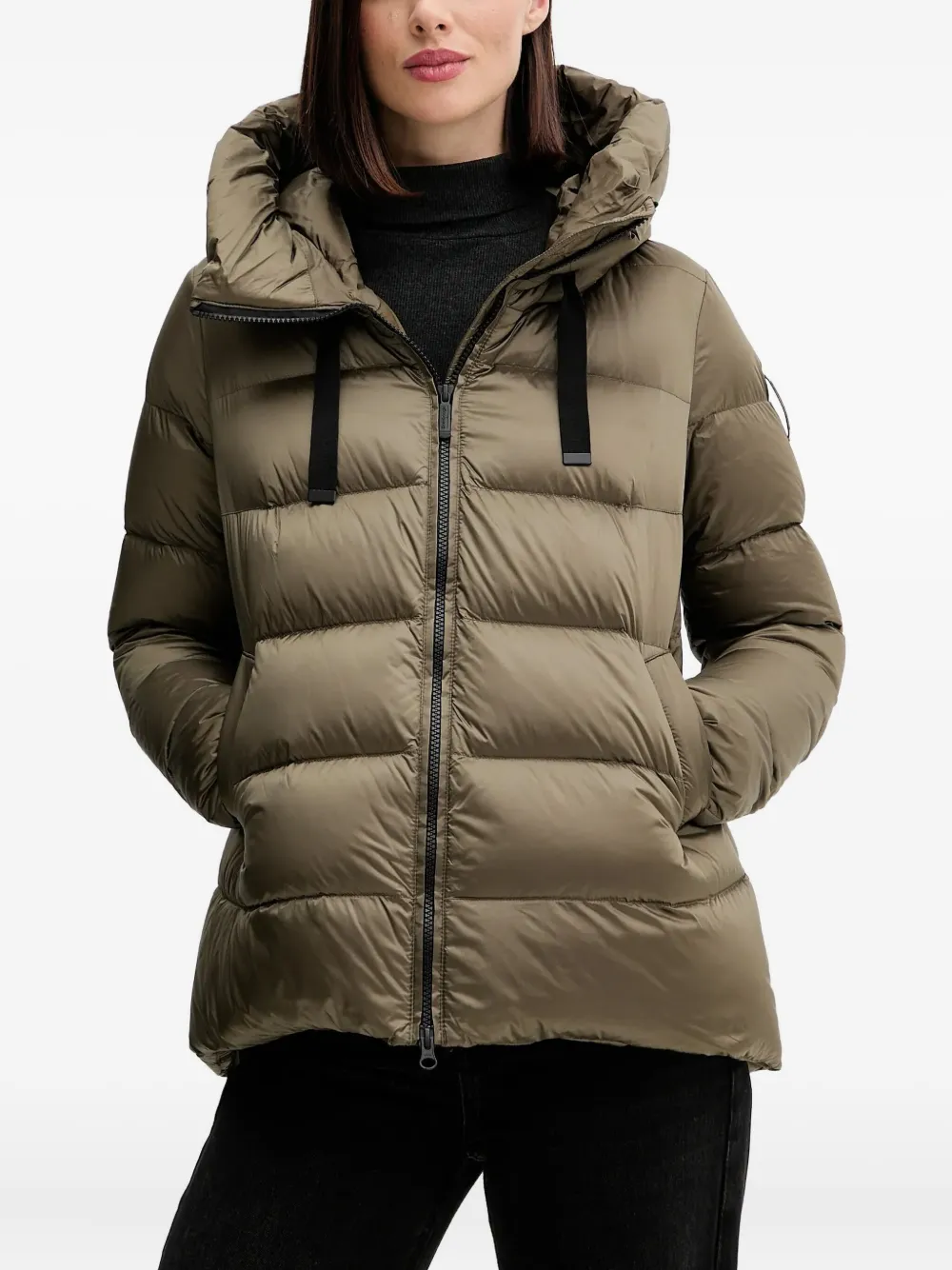 bomboogie Rome hooded padded jacket | Green | Image 1