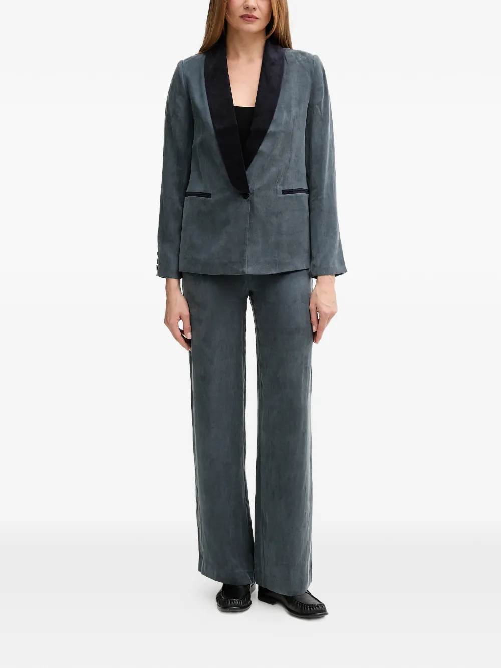  Hoss Intropia Back Pocket Trousers - Grey 