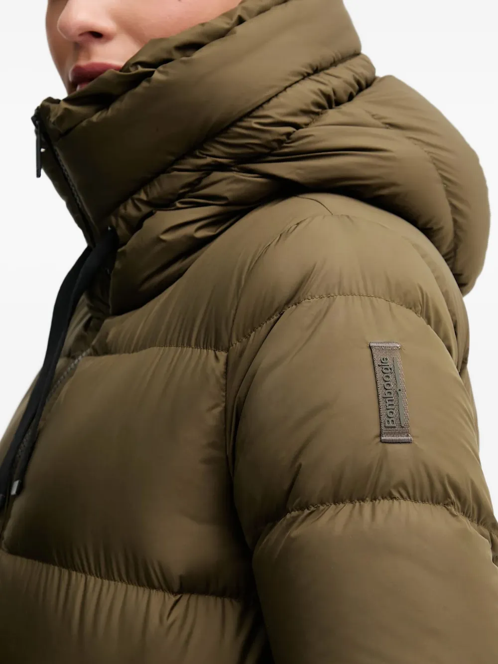 bomboogie Geneva gewatteerde jas met capuchon Groen