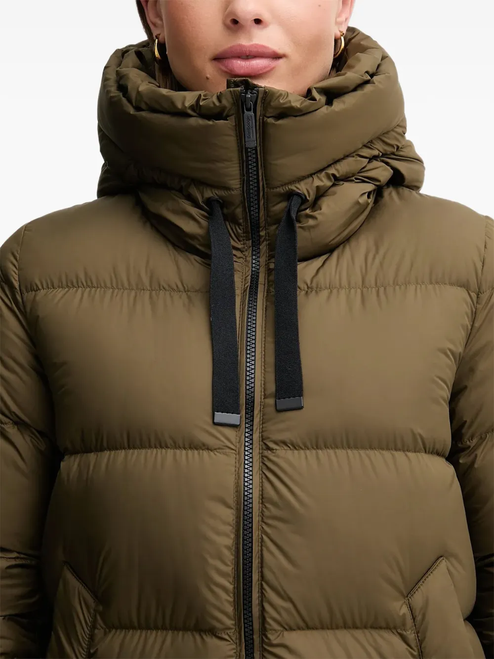 bomboogie Geneva gewatteerde jas met capuchon Groen