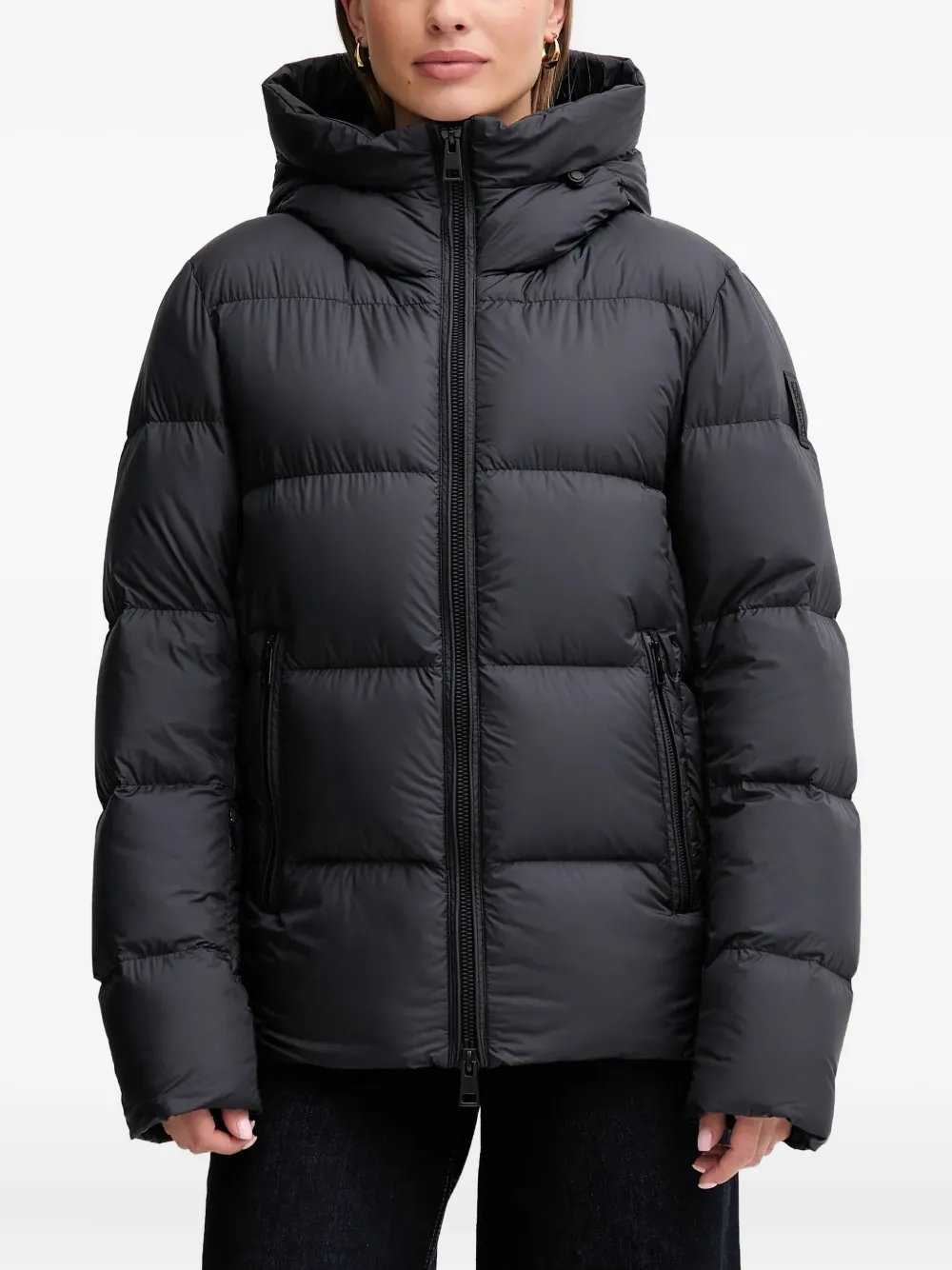 bomboogie Helsinki hooded puffer jacket | Black | Image 1
