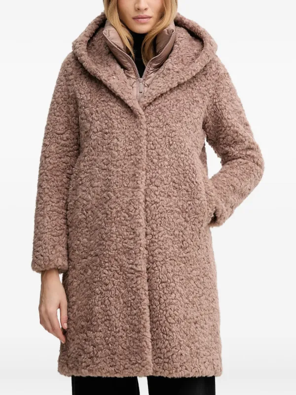 Bomboogie Hooded Zip Coat | Neutrals | FARFETCH CY