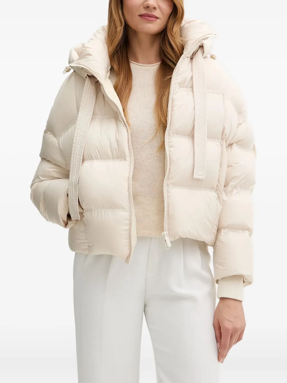 bomboogie Nara gewatteerd jack met capuchon Beige