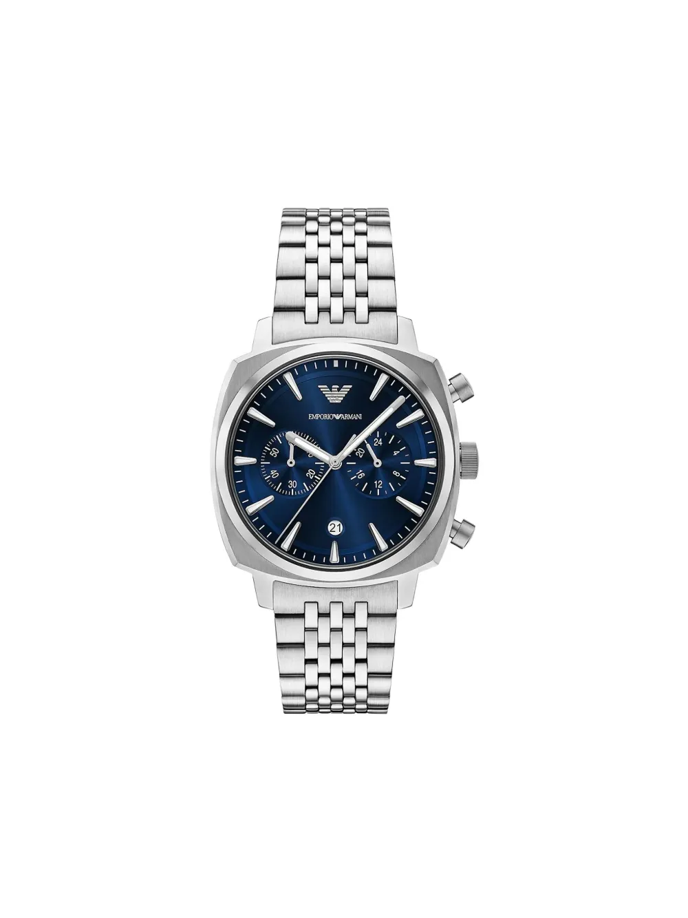 Emporio Armani round-face 43mm | Blue | Image 1