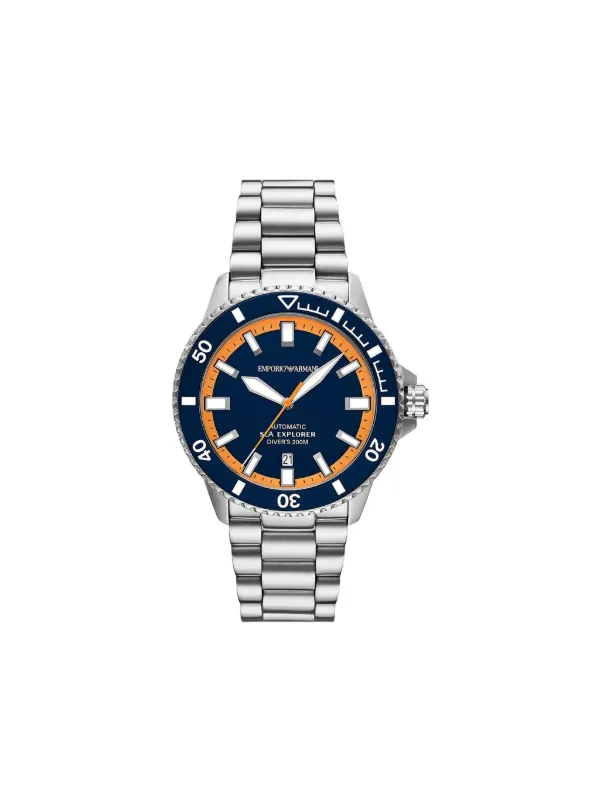 00s GIORGIO ARMANI ベルベットヘリンボーン　トラウザーズ　44 Emporio Armani Relógio Sea Explorer De 44mm | Azul | FARFETCH BR