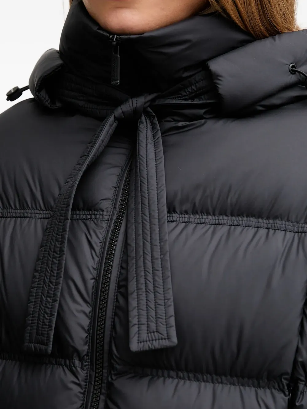 bomboogie Nara jack met capuchon en rits Zwart