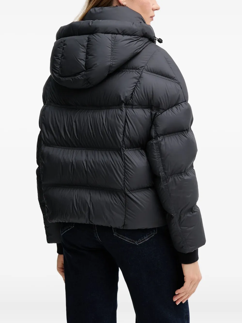 bomboogie Nara jack met capuchon en rits Zwart