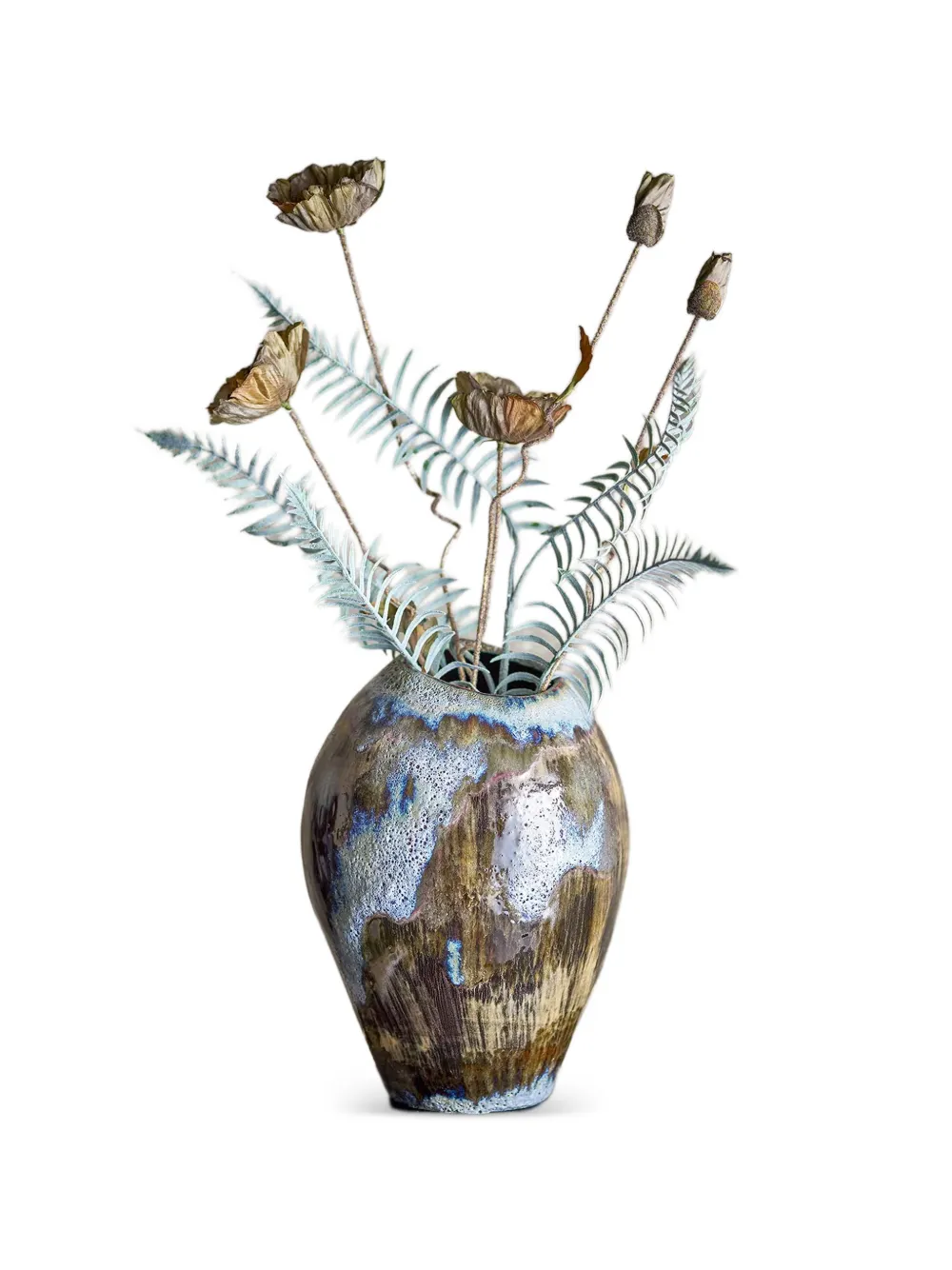  Bloomingville Senja Glazed Vase - Brown 