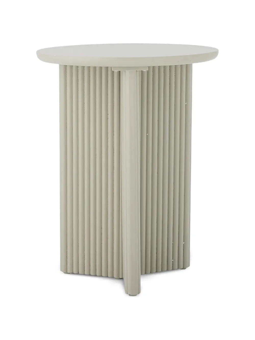 BLOOMINGVILLE Edith ribbed side table - Toni neutri