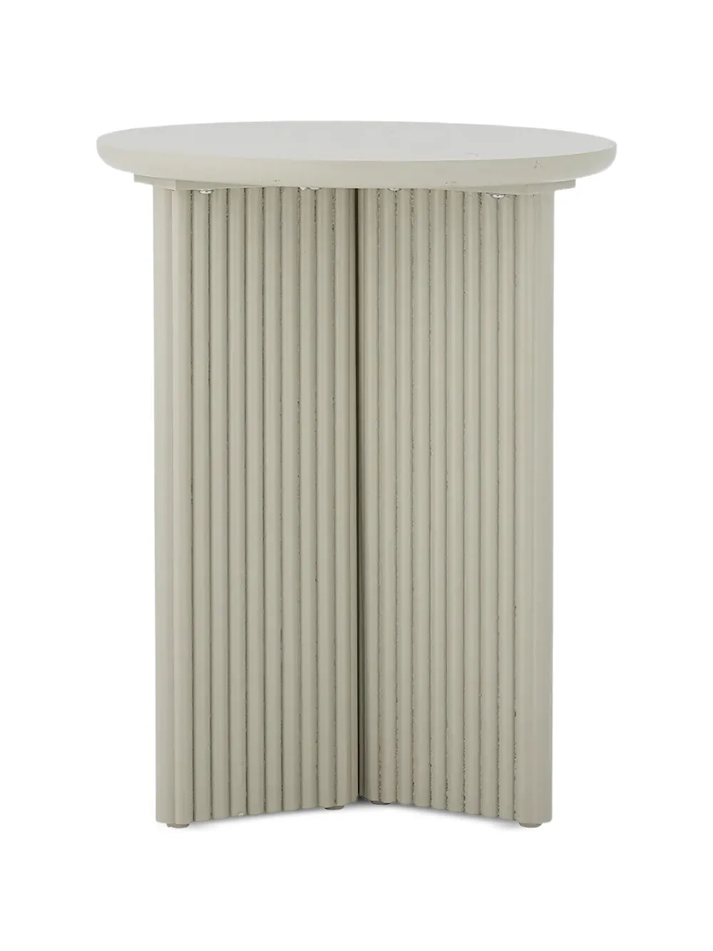 BLOOMINGVILLE Edith ribbed side table - Beige