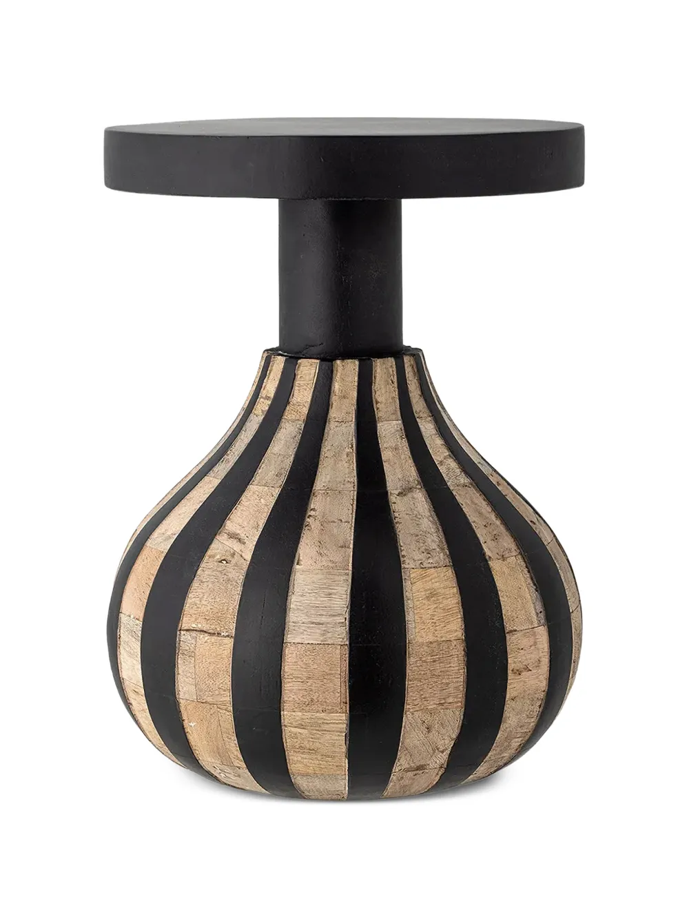 BLOOMINGVILLE table Aloise Side à rayures - Noir BLOOMINGVILLE table Aloise Side à rayures - Noir