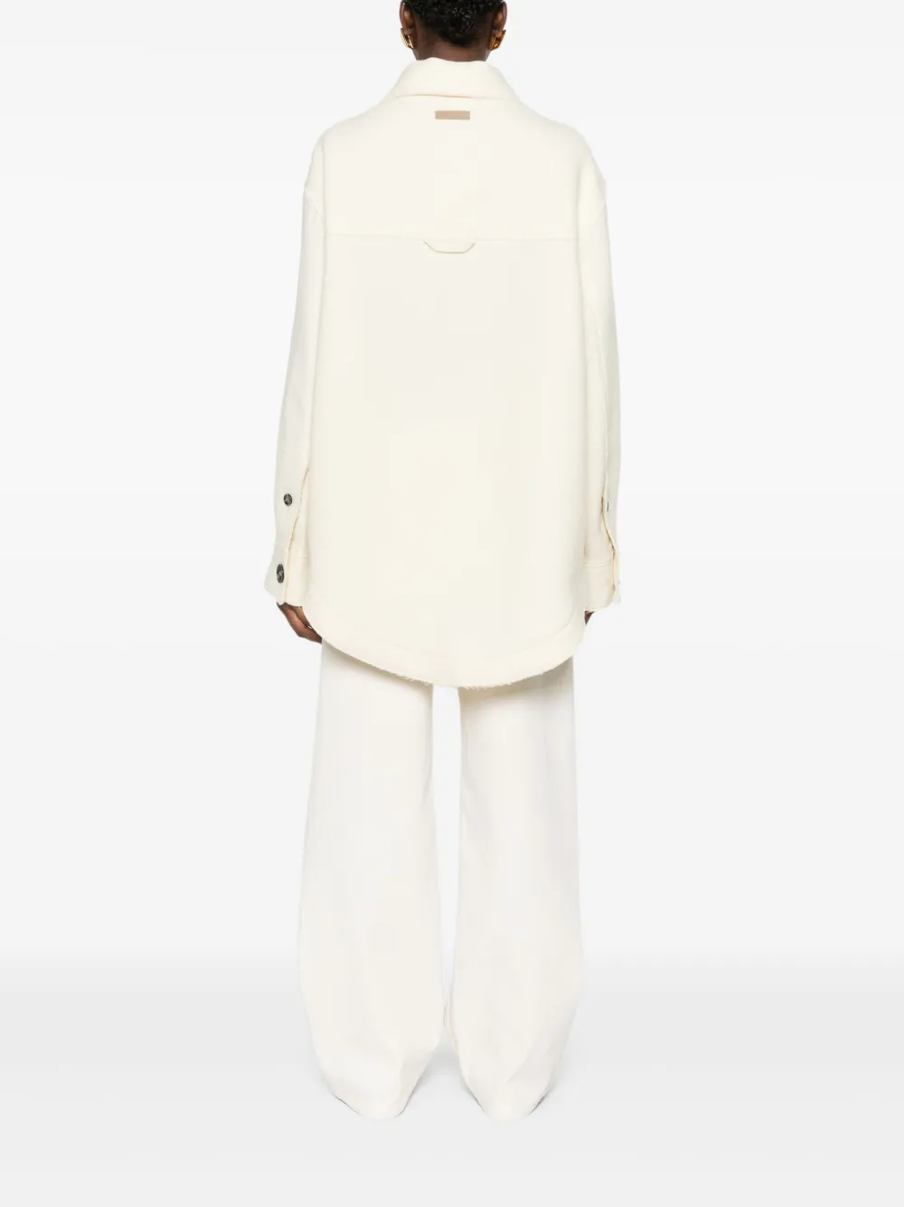 AMI Paris Jas met knopen Beige