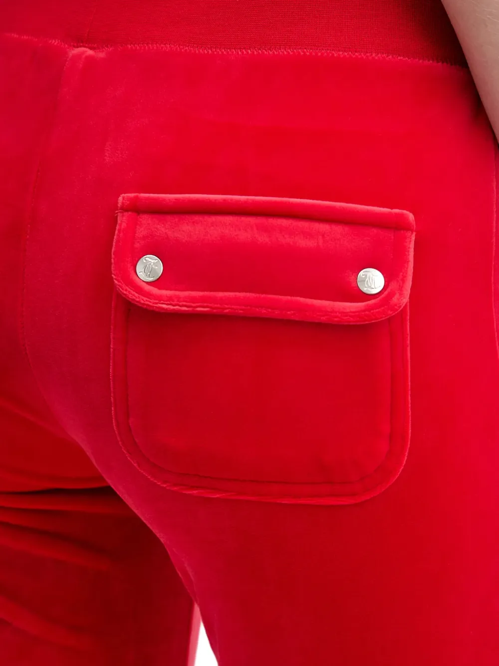 Juicy Couture Patch-pocket Drawstring-fastening Track Pants In Red