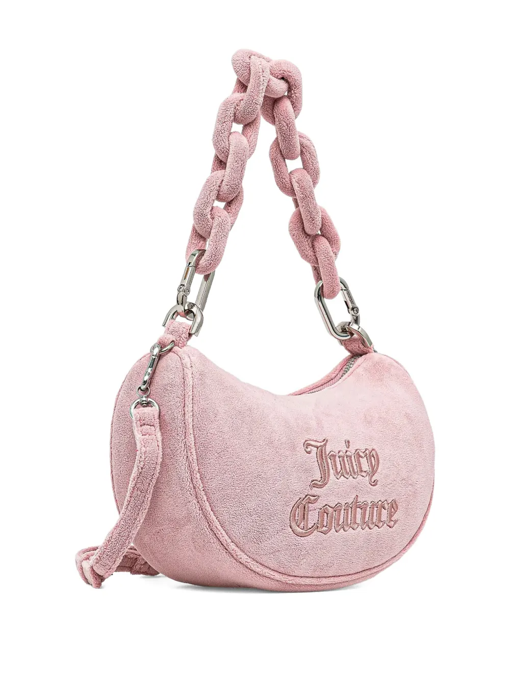 Juicy Couture chain-handle logo shoulder bag - Roze