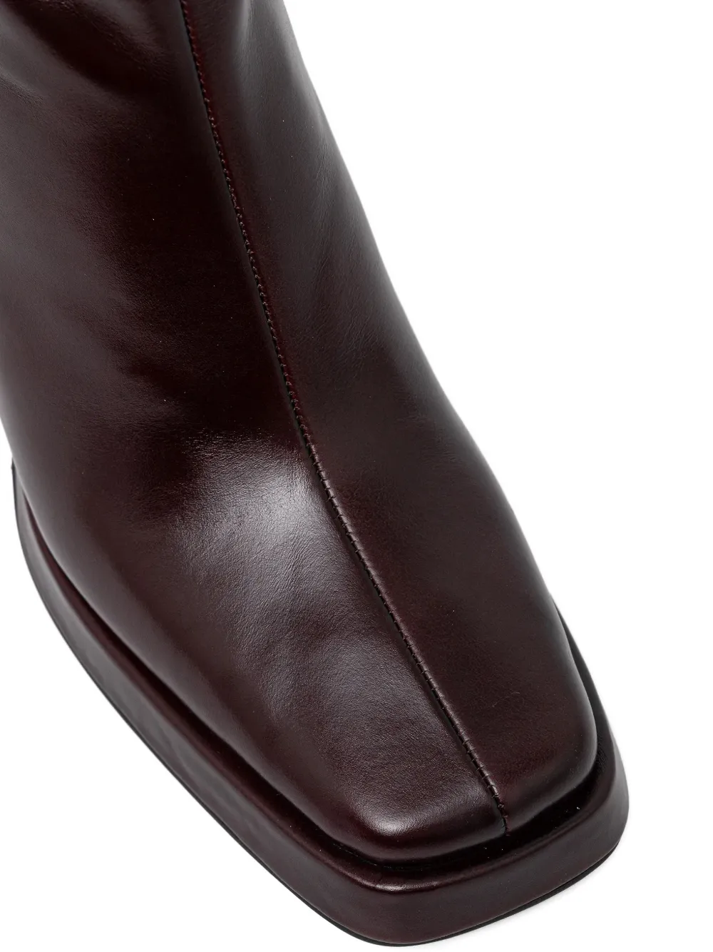 Jeffrey Campbell Maximal-3 square-toe heeled knee-high boots Bruin