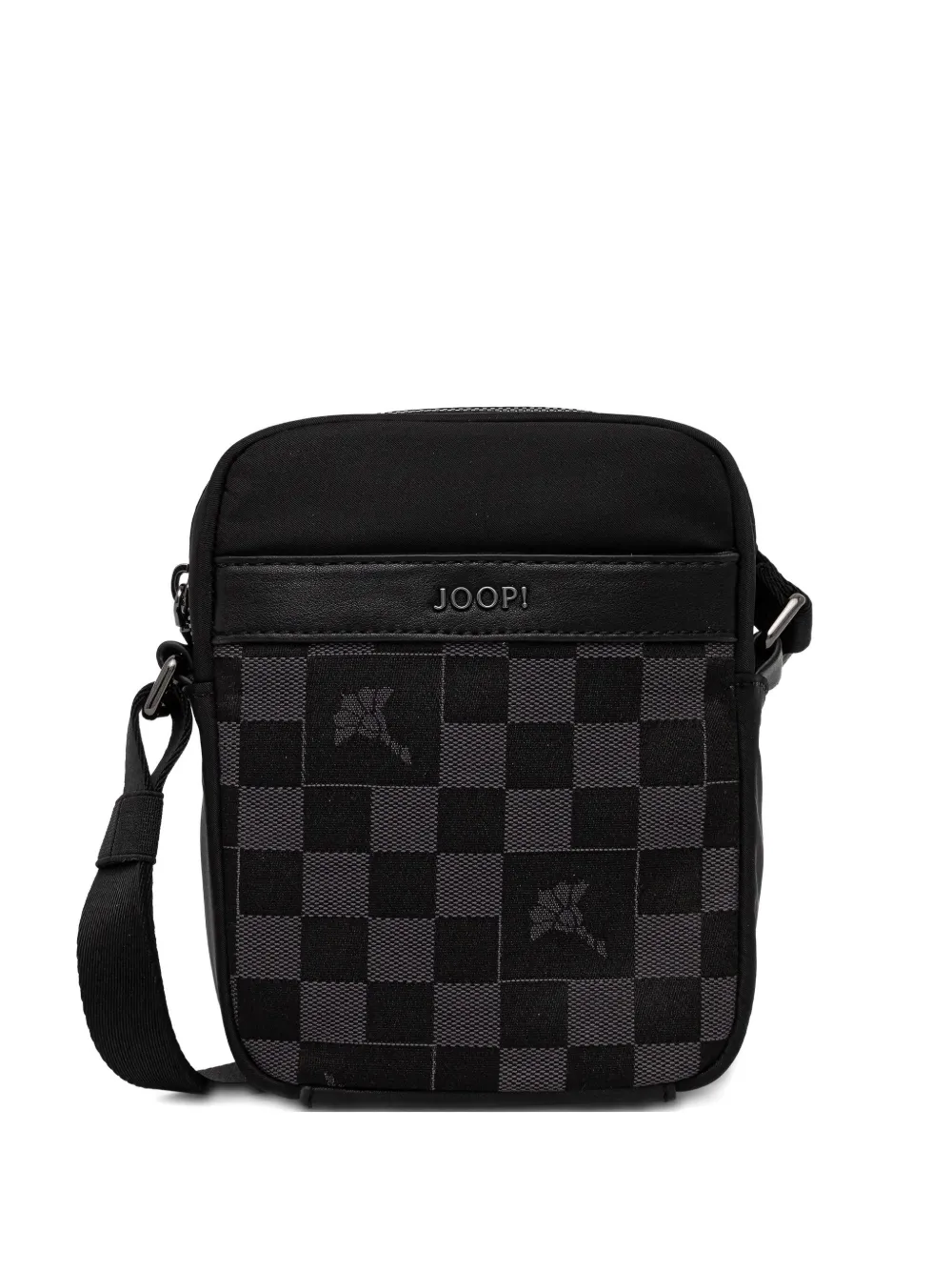 Joop! checkerboard messenger bag | Black | Image 1