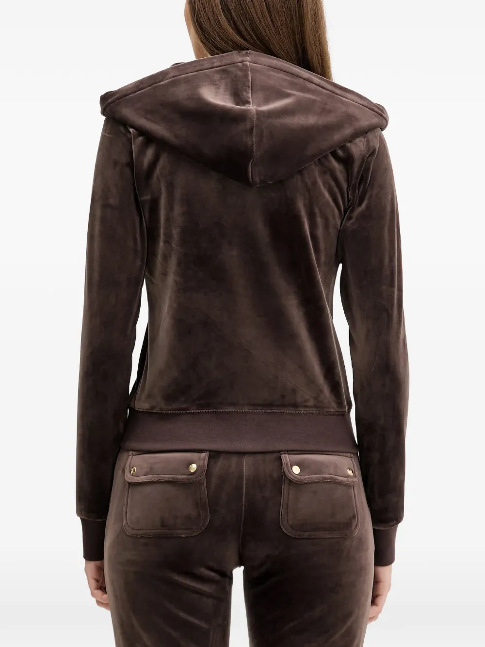 Juicy Couture Top met capuchon en rits Bruin
