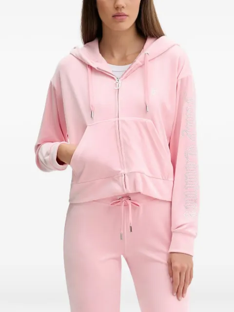 Juicy Couture zip-fastening front-pocket hoodie