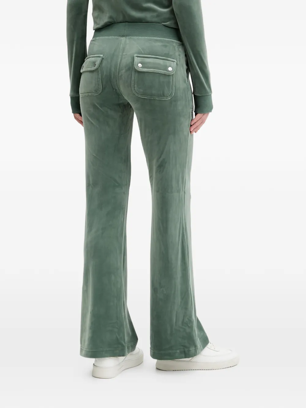 Juicy Couture Patch-pocket Logo-detail Track Pants In Green