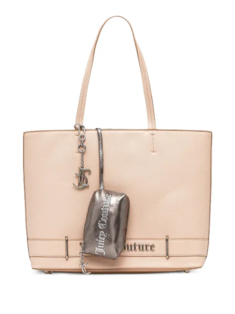 Juicy Couture tote con dije del logo y cierre