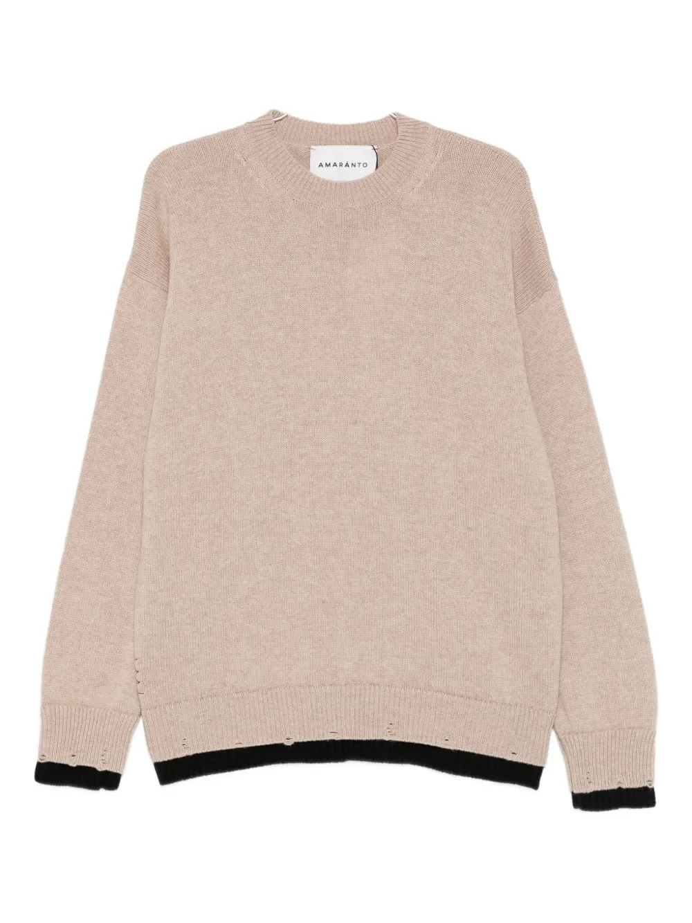 AMARÁNTO distressed-trim sweater | neutral | Image 1