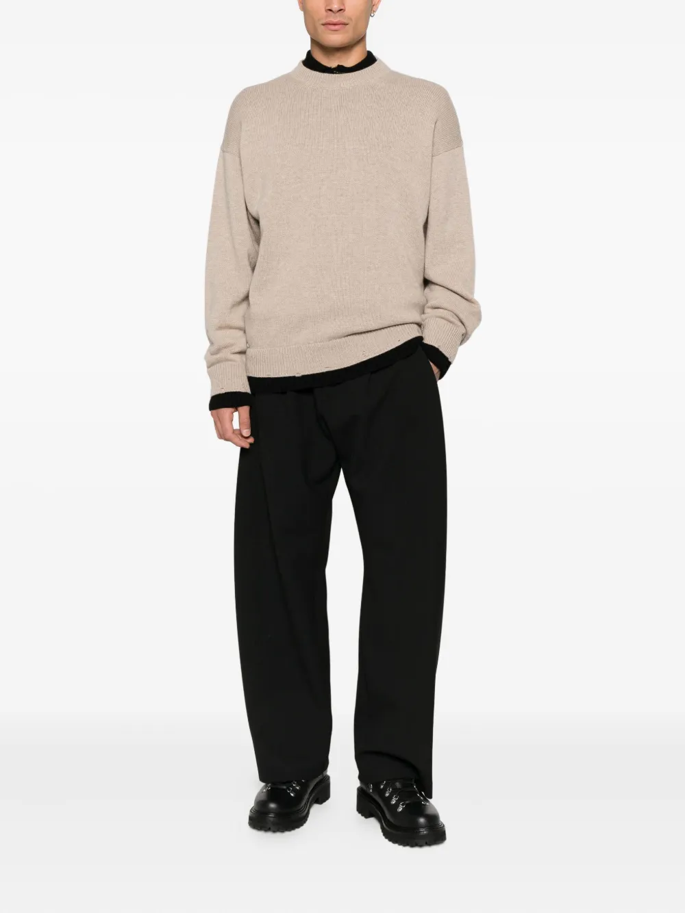 AMARÁNTO distressed-trim sweater | Långärmade tröjor | Image 2