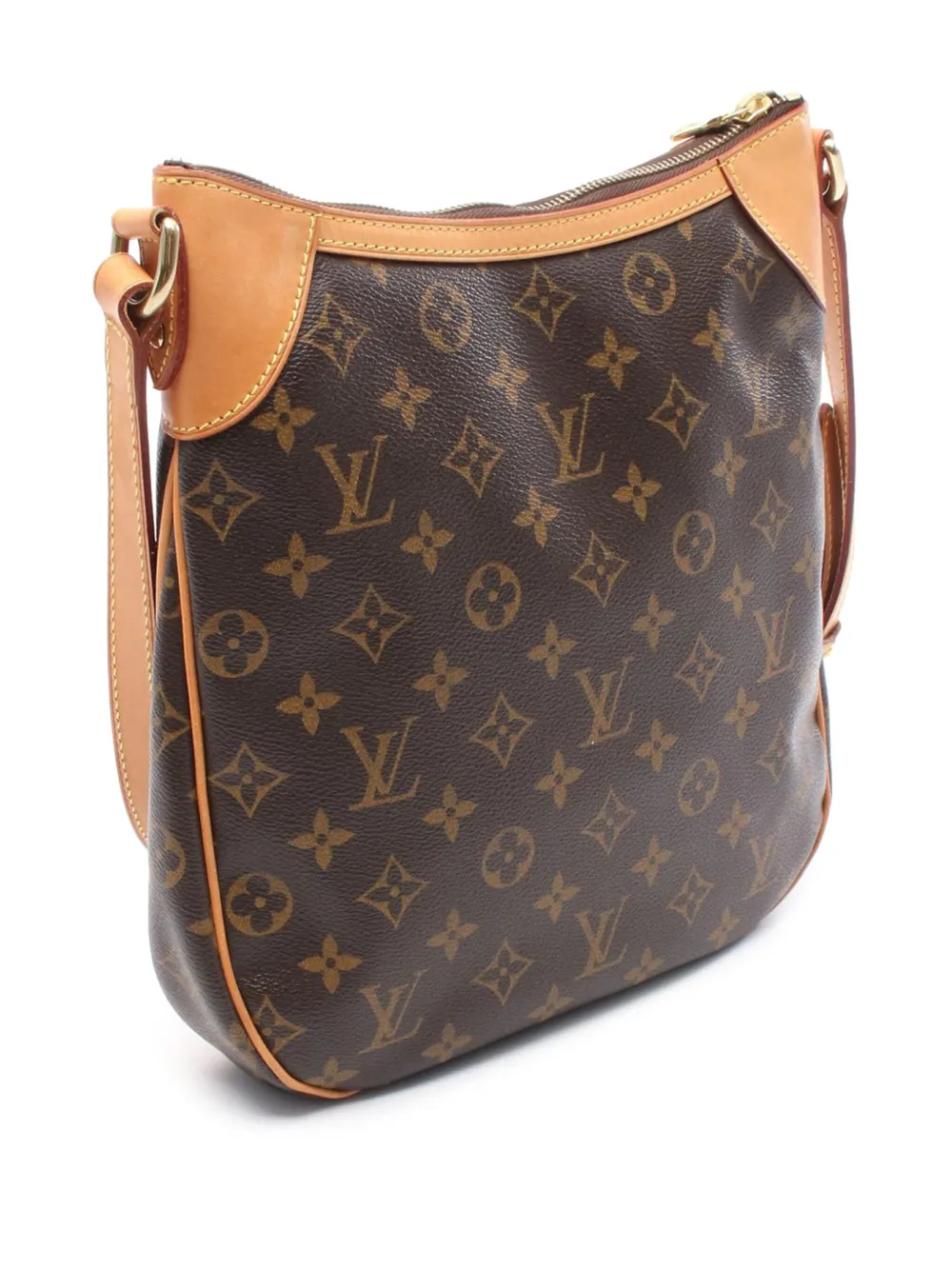 Pre-owned Louis Vuitton 2008 Monogram Odeon Pm Crossbody Bag In Brown