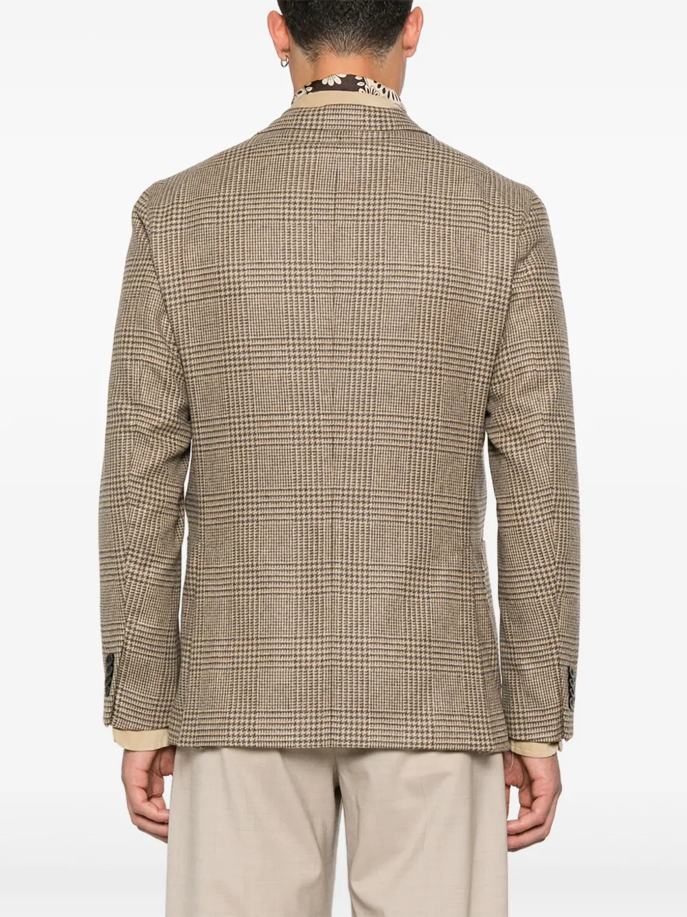 Boglioli Blazer met enkele rij knopen Beige