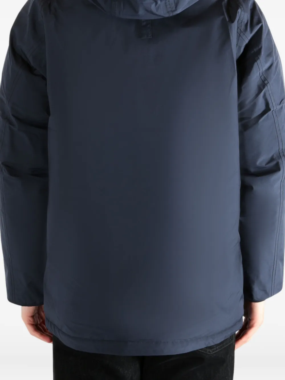 Nanamica Hooded Pocket Coat In Blue