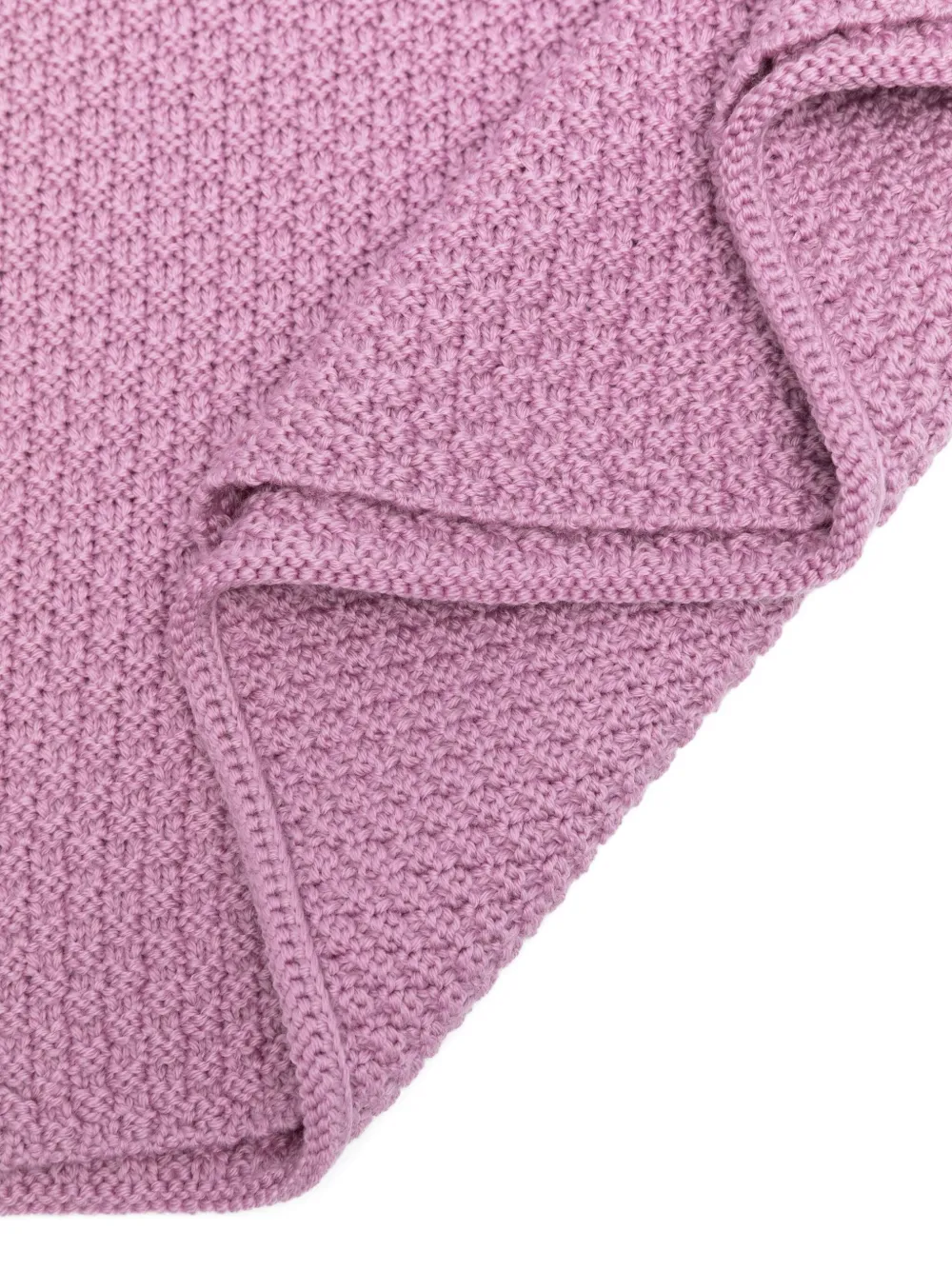 Little Bear Knitted Blanket In Pink