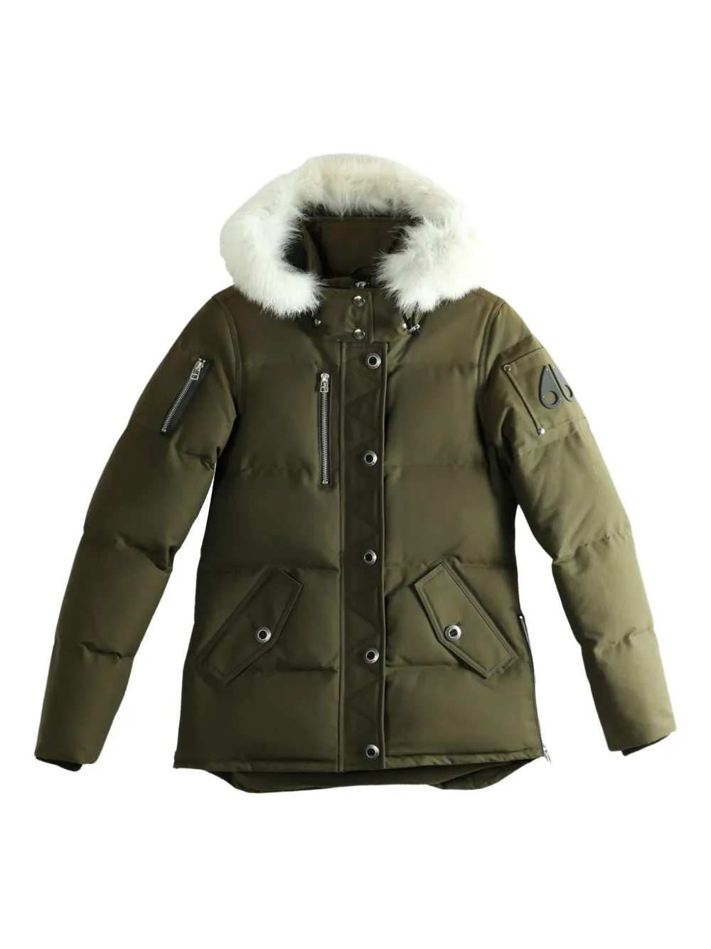 Moose Knuckles Jacke mit Reißverschluss - Grün