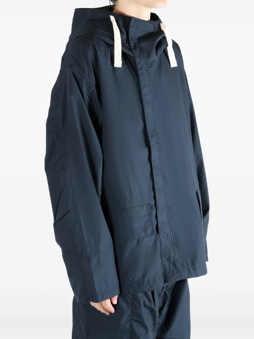 Nanamica Water-repellent Hooded Jacket In Blue