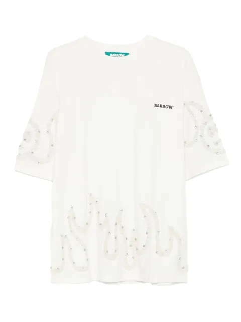 BARROW crystal-embellished short-sleeve T-shirt