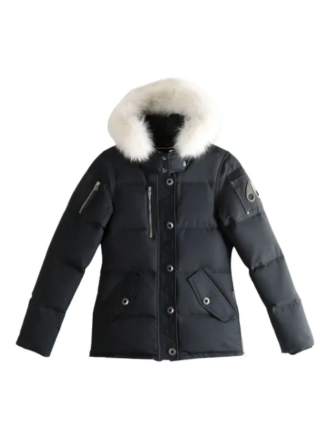 Moose Knuckles Jacke mit Pelzbesatz