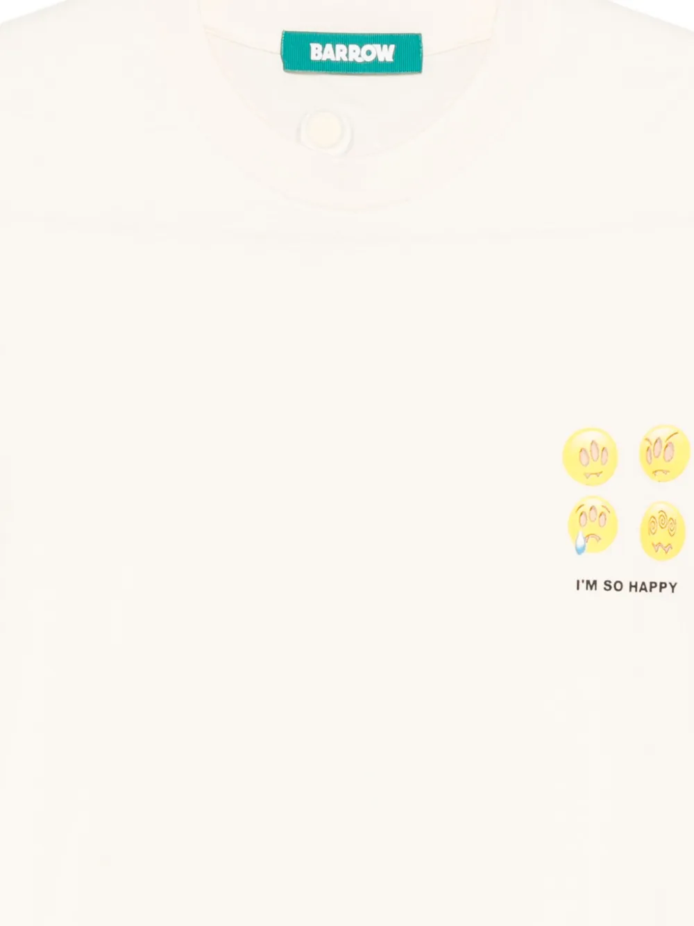 BARROW T-shirt met grafische print Beige