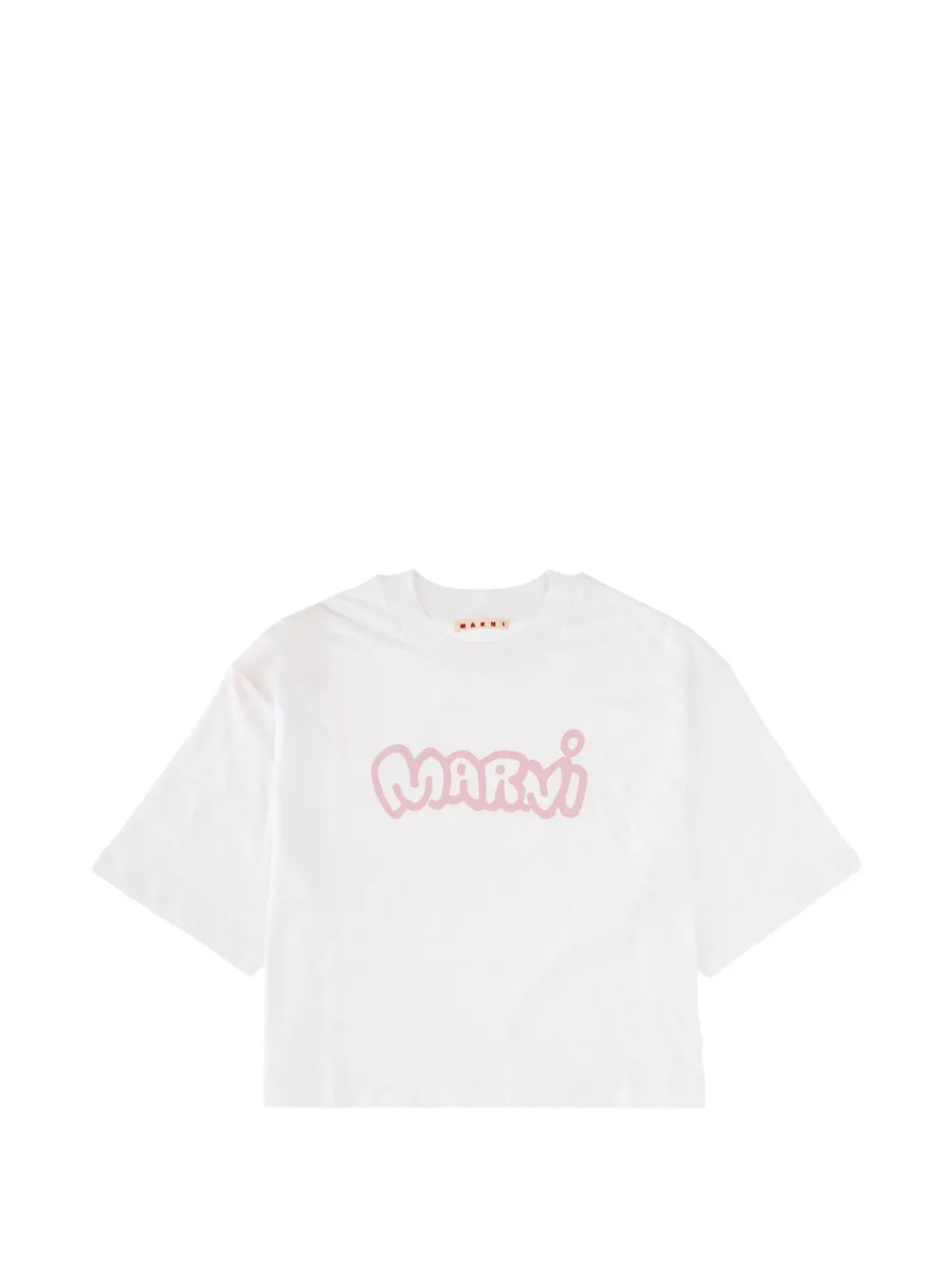 Marni logo-print T-shirt - Bianco