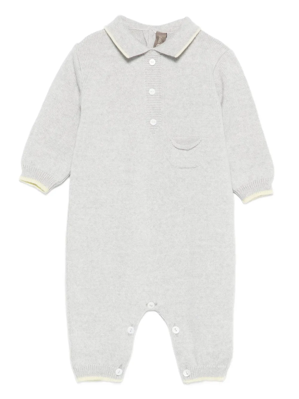 Little Bear リブ ロンパース - グレー