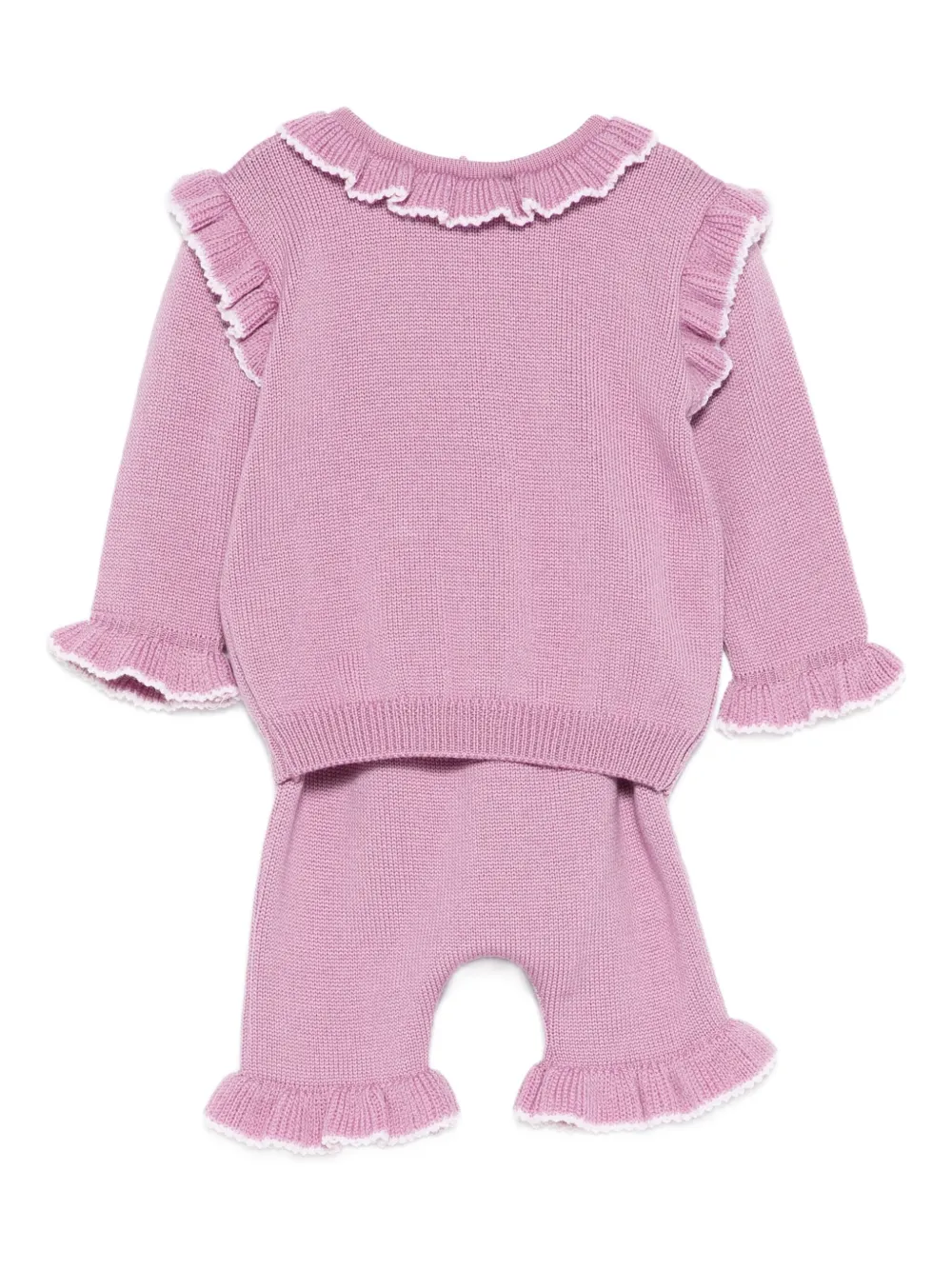 Little Bear ruffled-trim tracksuit set | Purple | Image 1