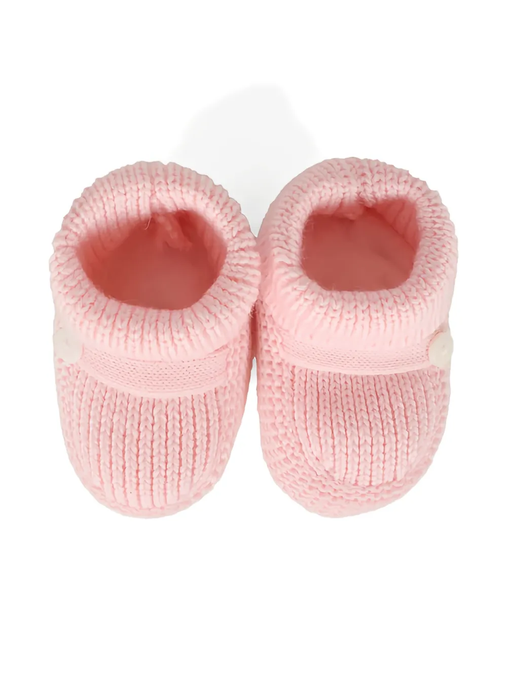 Little Bear ribbed crib shoes - Roze