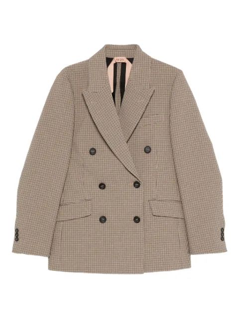 Nº21 double-breasted checked blazer