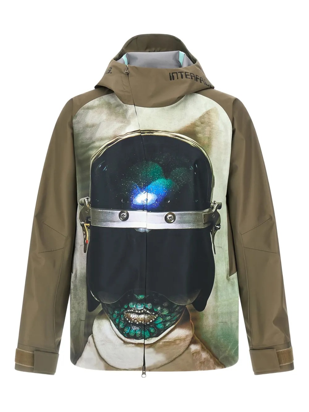 Undercover print hooded jacket | neutro | Image 1