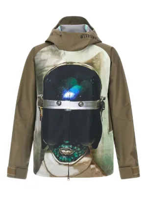SAINT MXXXXXX Embroidered camouflage-print Jacket | Green