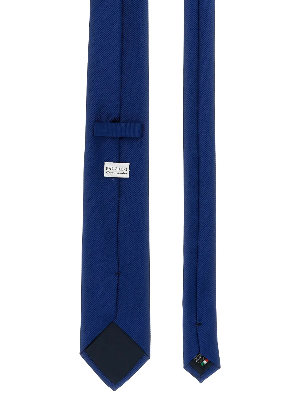 Pal Zileri Geribbelde stropdas - Blauw
